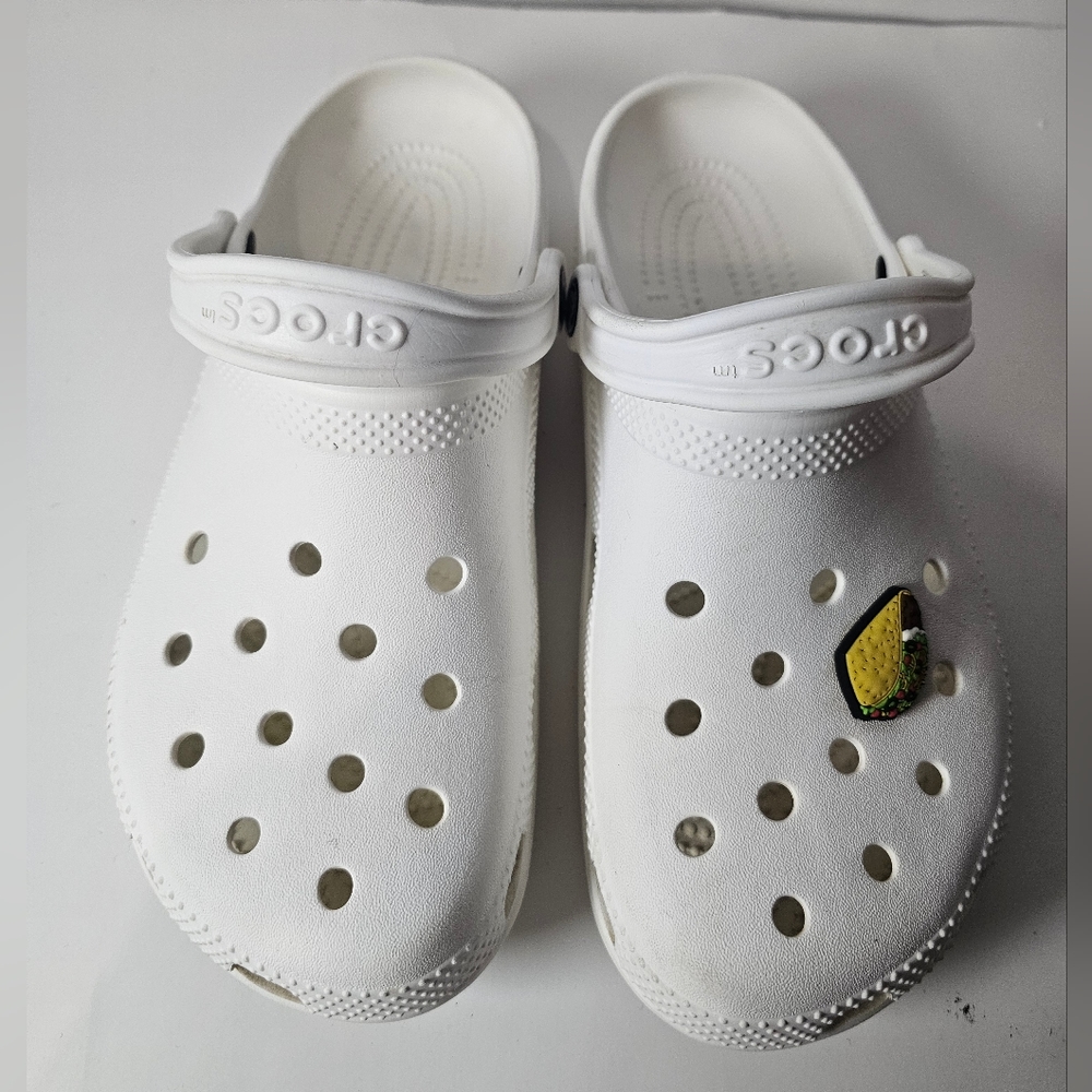 Crocs Women's Classic Clogs  White Size Women 10 Men 8
